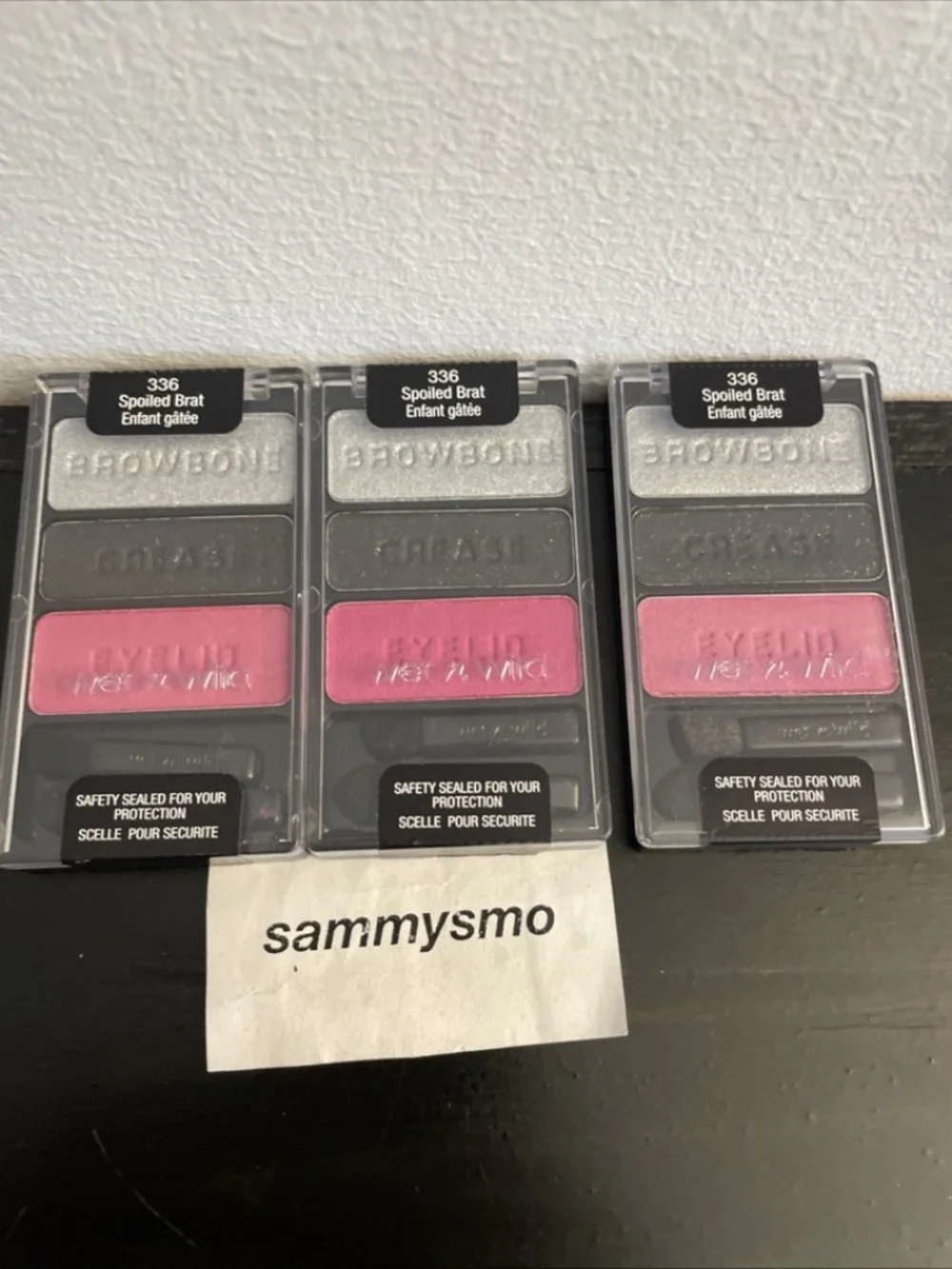 Wet N Wild Coloricon Collection Eyeshadow Trio #336 Spoiled Brat x3 READ DESCPTN